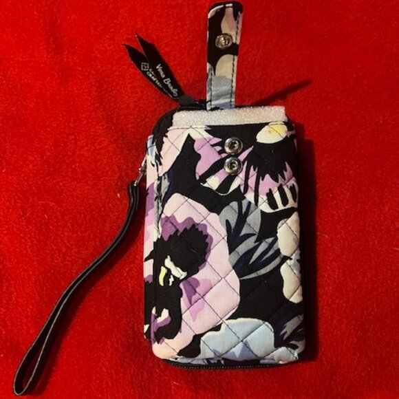 Vera Bradley Wristlet Wallet with Strap – Floral Quilted Pattern, Fits iPhone - Picture 3 of 6